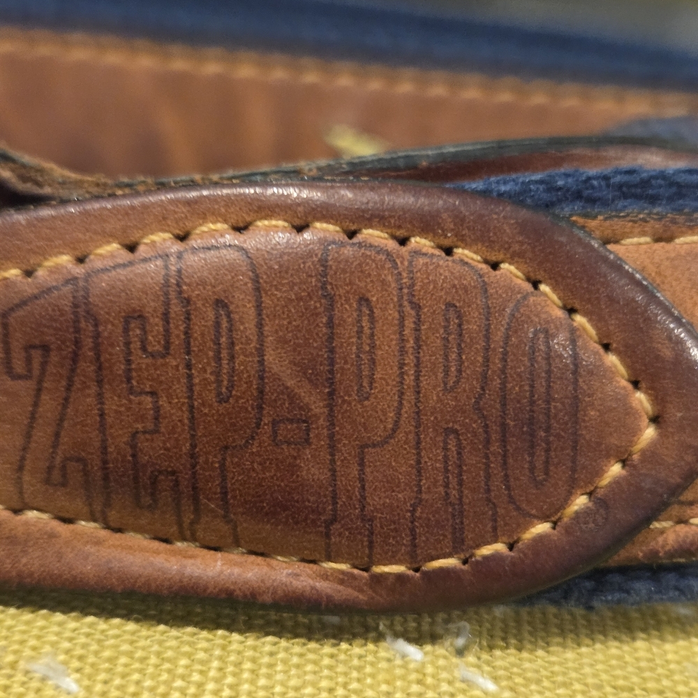 Zep Pro Leather Embroidered Mahi Mahi Bull Dolphin Belt | Size 42 - Picture 2 of 11